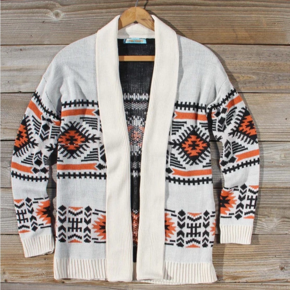 Issaquah Knit Sweater Flying Tomato Aztec Bohemian Gorgeous‎ Size Medium